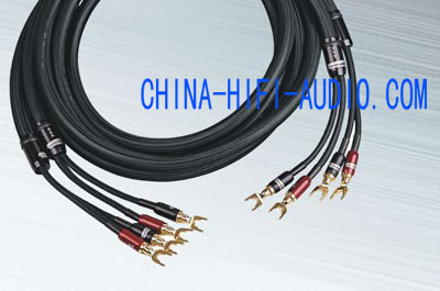 Choseal LB-5108 Audio Speakers Cables fork spade plug OCC